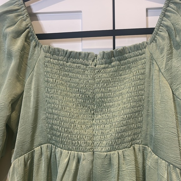 Anthropologie Sage the Label Dolce Vita Long Sleeves Mini Dress Sage Size S - Picture 9 of 17